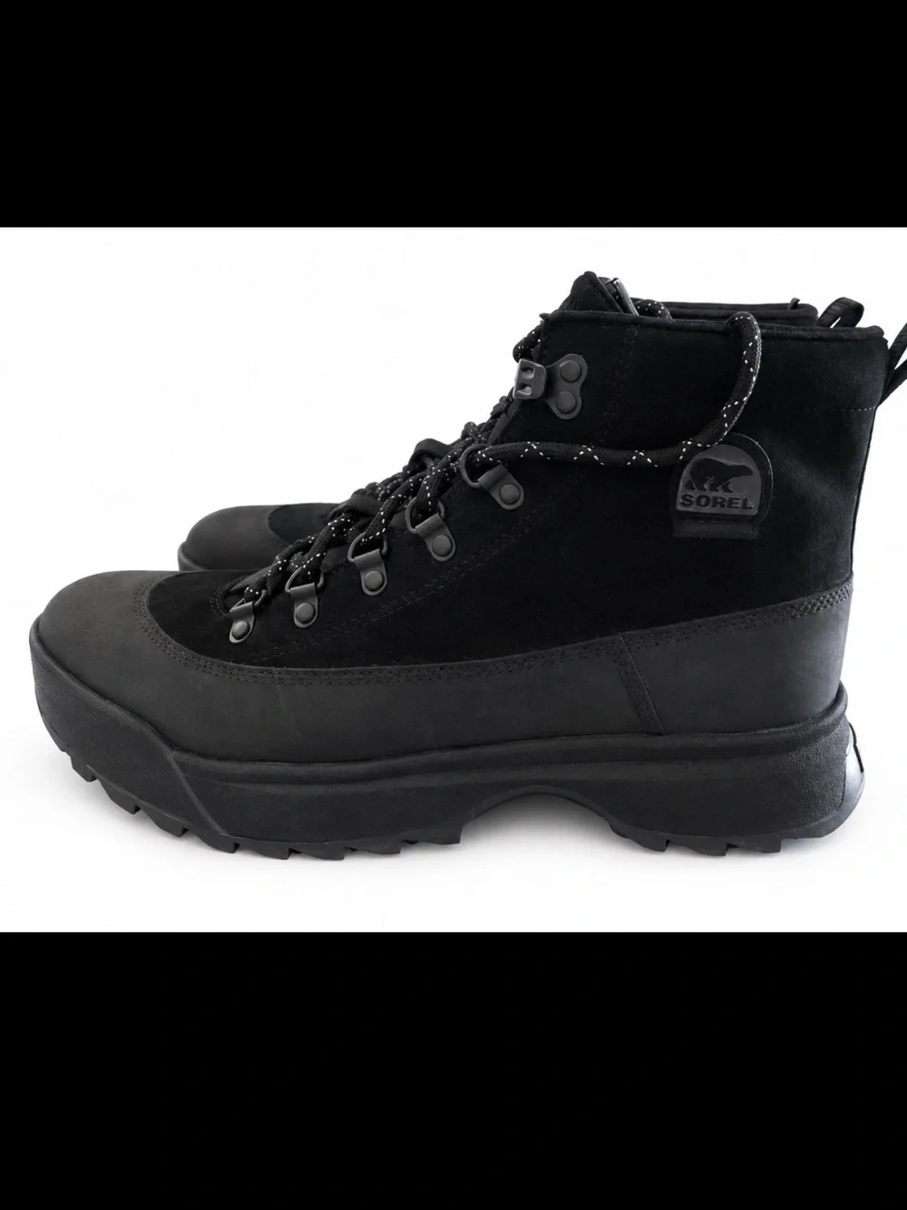 NEW SOREL Men's Scout 87 Pro Plus waterproof Round Toe boots Shoes size 12 black